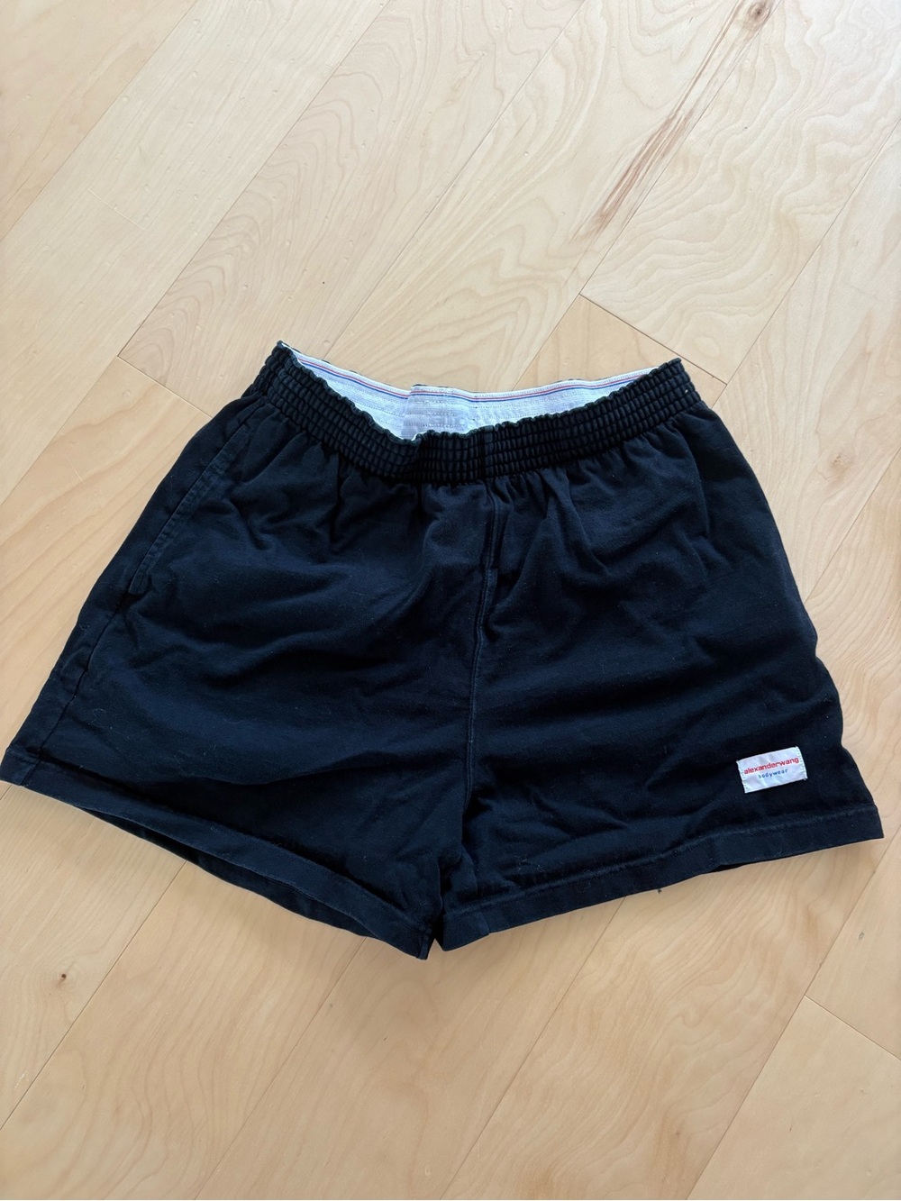 Alexander Wang Black Athletic Elastic-Waist Shorts